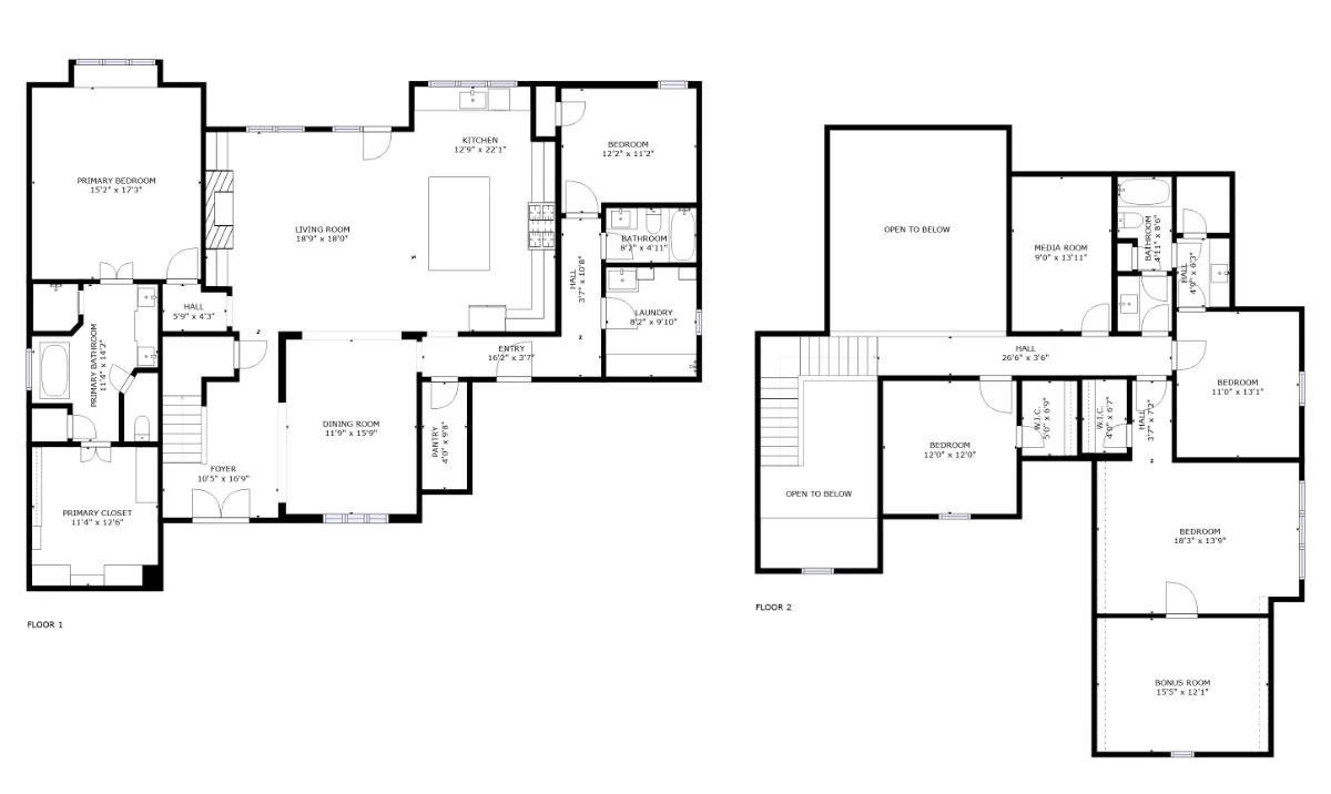 The Clark Plan by Dream Home Construction - Clark floor plan.